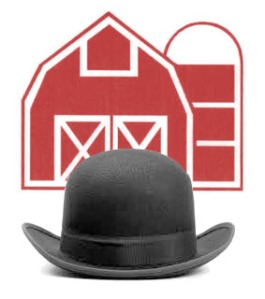 Black hat with image of a barn. blackhat linkfarms